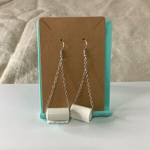 Funny toilet paper Chain Earrings